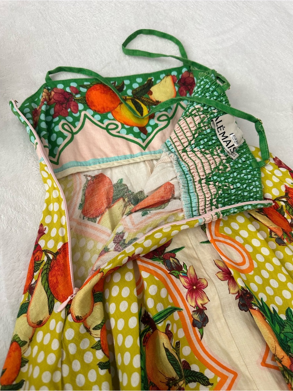 Alemais Lemonis Linen Summer Dress Size 0 - Picture 9 of 14